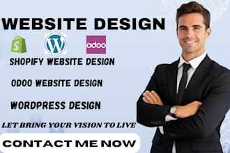 develop design your odoo website or, integrate wordpress and shopify odoo devel
