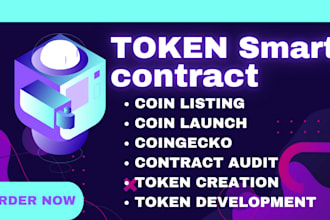 professional token smart contract development erc20  bep20  secure and auditab