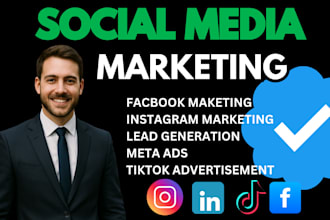 run fb meta ads sale or promote tiktok marketing and lead generation for shopify
