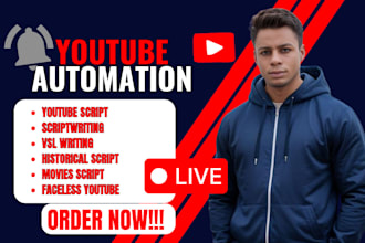 write youtube script, mma, boxing, true crime history, vsl writing, video script