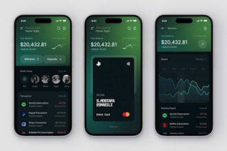 develop fintech, ewallet app, investment app crypto wallet app, virtual bank app