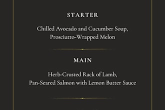 design a professional restaurant menu with food cost optimization