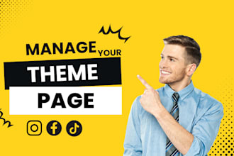 manage your instagram or facebook theme page and grow it