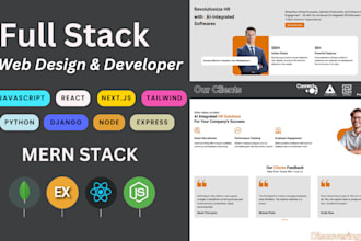 do websites and web applications using nextjs reactjs python and django