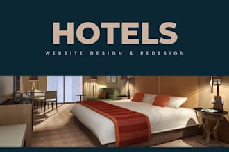 create attractive hotel booking website, hotel website, airbnb website