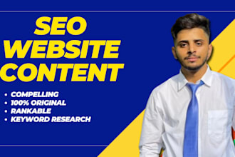 be your seo website content writer for website copywriting