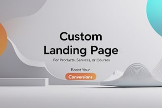 build a custom landing page for your product, service, or course