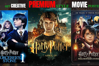 make your film poster design, movie poster, drama poster