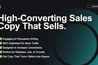 write high converting, SEO optimized sales copy