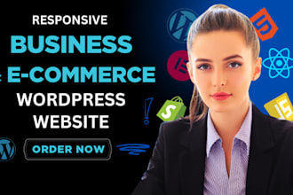build wordpress ecommerce website, wordpress woocommerce, or an online store