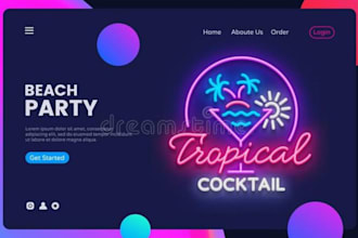design custom neon shopify store neon sign website led lights dropshipping store