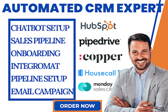 do hubspot pipedrive automation copper crm housecall pro monday com integration