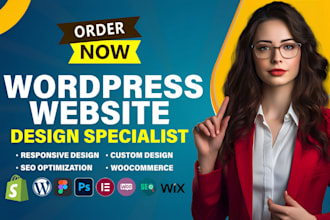 edit customize fix wordpress rebrand wix shopify code business website developer