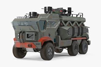 optimize 3d game car, military vehicle, armor tank, 4k texture, ue5 rig, animate