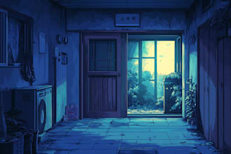 draw background anime art illustration for visual novel