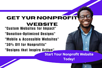 design professional nonprofit websites for charity and donations