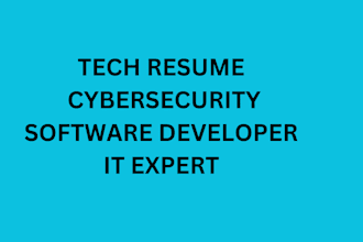 create expert resumes for IT,cybersecurity,software developers,data science ats