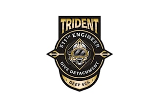 design creative deep sea dive industrial logo
