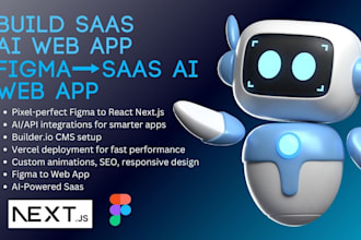 convert figma to lovable ai web app, react next js, builderio saas vercel app