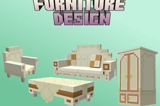 design cool furniture for your minecraft