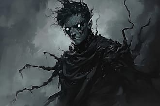 draw fantasy or dark creepy horror art illustration
