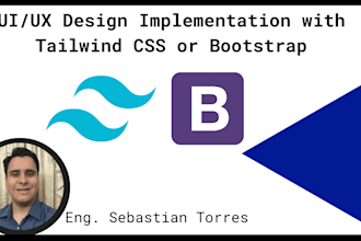 develop a responsive website using tailwind CSS or bootstrap