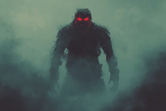 do awesome artwork for dark art, horror, creepy illustration