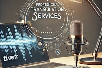 transcribe audio, youtube, video, interviews podcast, or zoom transcription