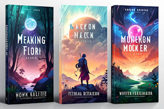 design fantasy, romance and sci fi book covers