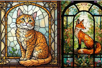 make design classic stained glass art