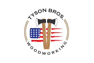 design a original woodworking logo for you in just 1 day