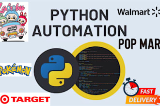 code fast bot for shopee, target bot, auto purchase bot, popmart bot, pokemon