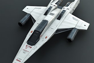 design a spaceship, sci fi, vehicle illustration and sci fi art