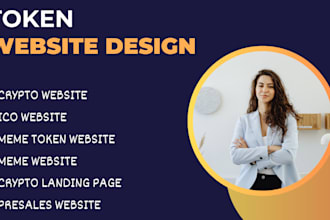 create crypto website or crypto meme token website meme website and ico website
