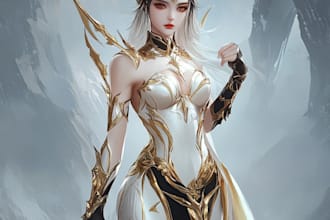 design character art for you in star wars, video games, or fantasy