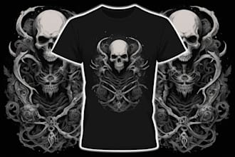 craft striking dark art and affliction style tshirt designs
