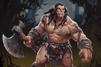 draw d and d character art and dnd character art