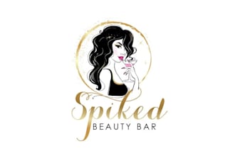 do cosmetic beauty skin care bar parlor salon logo design