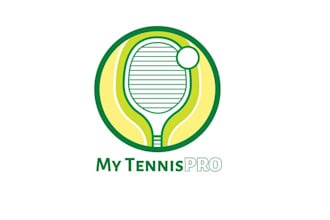 create cool tennis company logo