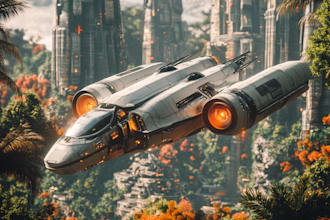 design spaceship, sci fi illustration and game art for you