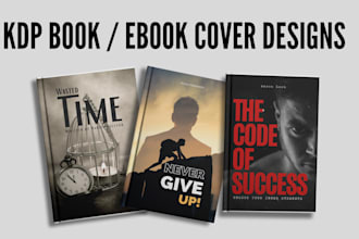 design book cover, kindle cover or kdp coverpaperback