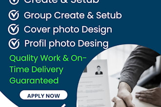 set up and design your facebook page and group