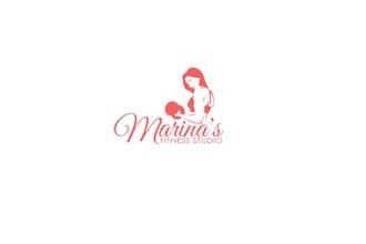 design fitness studio women logo