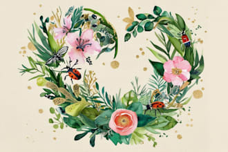 make any floral, animal or botanical art