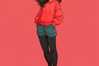draw an awesome full body anime art