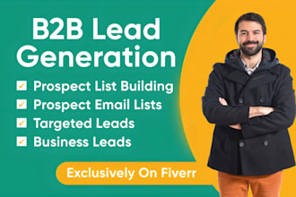 provide b2b lead generation and linkedin lead generation for any industry