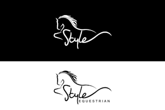 design empowering style equestrian logo