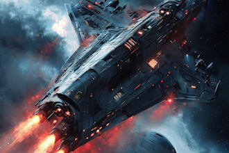 create sci fi ,spaceship ,game art concept art for you