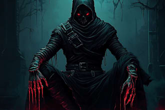 do mystical horror dark environment concept art or landscape