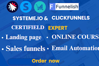 design expert systeme io website sales funnel landing page membership site